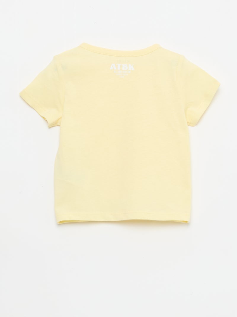 T-shirt in jersey a maniche corte Giallo - Kiabi