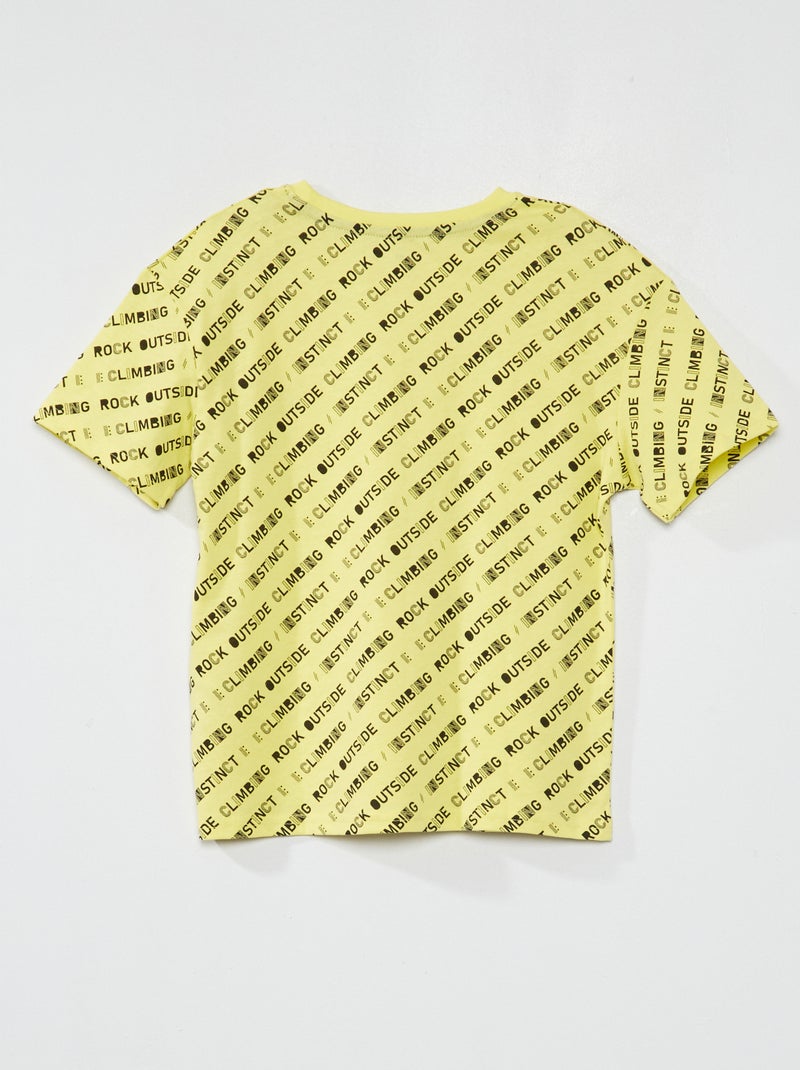 T-SHIRT BASIC GIALLO