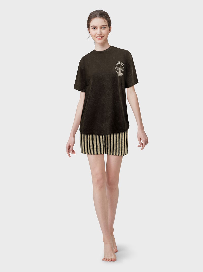 T-shirt in jersey a maniche corte GRIGIO - Kiabi