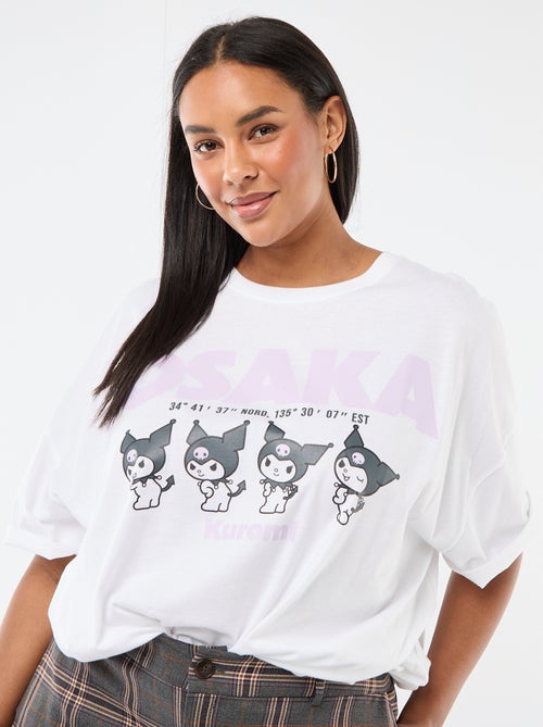 T-shirt in jersey a maniche corte 'Kuromi' - Kiabi