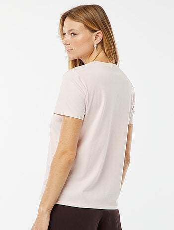 T-shirt in jersey a maniche corte
