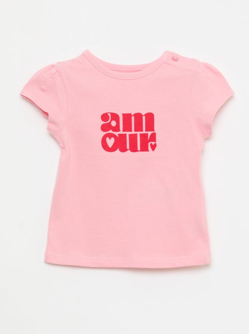 T-shirt in jersey a maniche corte - Kiabi