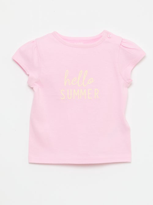 T-shirt in jersey a maniche corte - Kiabi