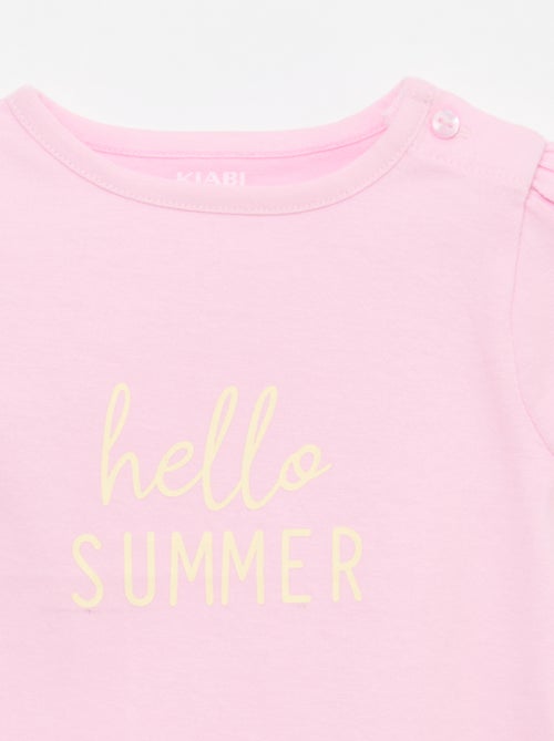 T-shirt in jersey a maniche corte - Kiabi