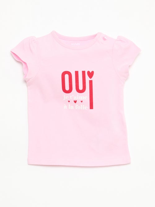 T-shirt in jersey a maniche corte - Kiabi