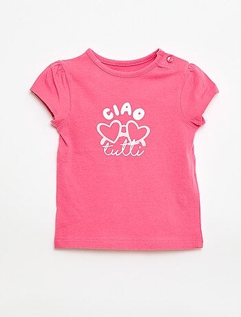 T-shirt in jersey a maniche corte