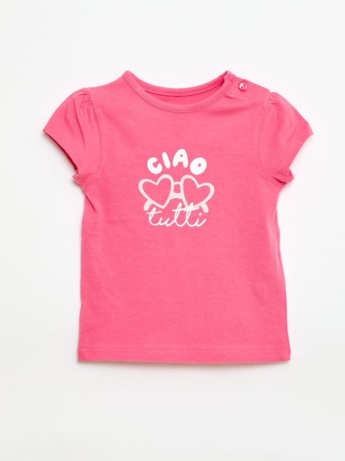 T-shirt in jersey a maniche corte - Kiabi