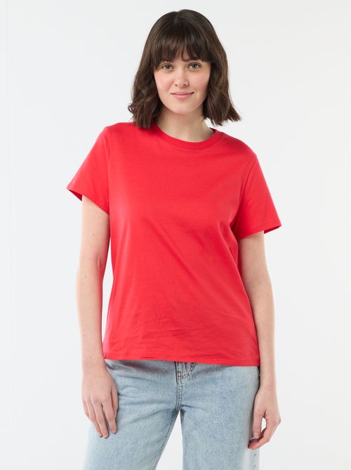 T-shirt in jersey a maniche corte - Kiabi