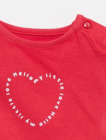 T-shirt in jersey a maniche corte