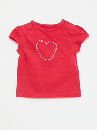 T-shirt in jersey a maniche corte