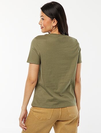 T-shirt in jersey a maniche corte