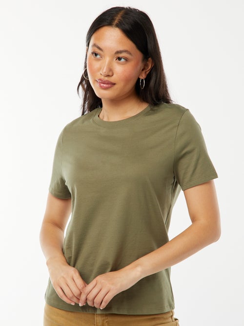 T-shirt in jersey a maniche corte - Kiabi