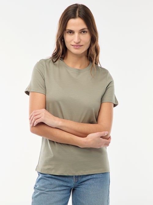 T-shirt in jersey a maniche corte - Kiabi