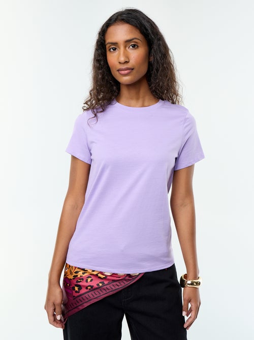 T-shirt in jersey a maniche corte - Kiabi