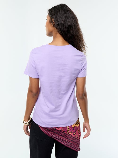 T-shirt in jersey a maniche corte - Kiabi
