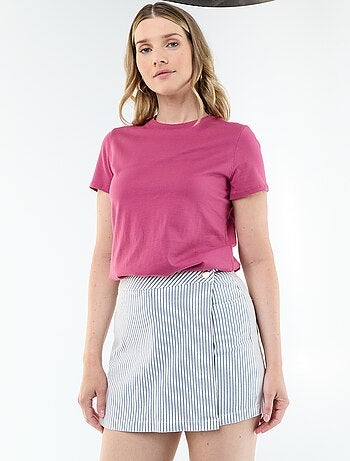 T-shirt in jersey a maniche corte