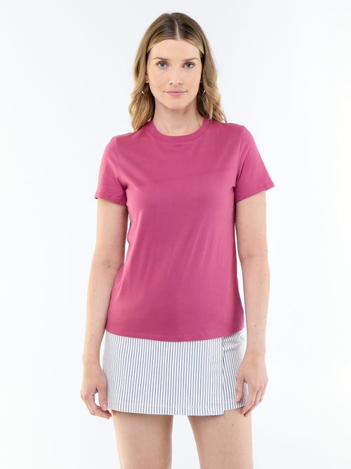 T-shirt in jersey a maniche corte - Kiabi