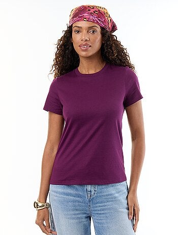T-shirt in jersey a maniche corte