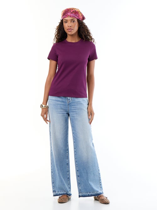T-shirt in jersey a maniche corte - Kiabi