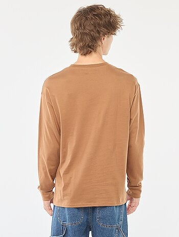 T-shirt in jersey a maniche lunghe