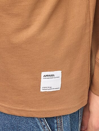 T-shirt in jersey a maniche lunghe