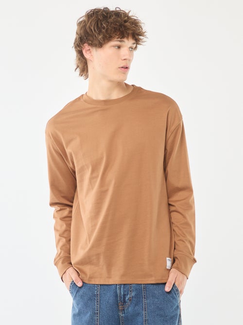 T-shirt in jersey a maniche lunghe - Kiabi
