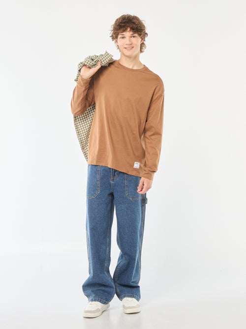 T-shirt in jersey a maniche lunghe - Kiabi