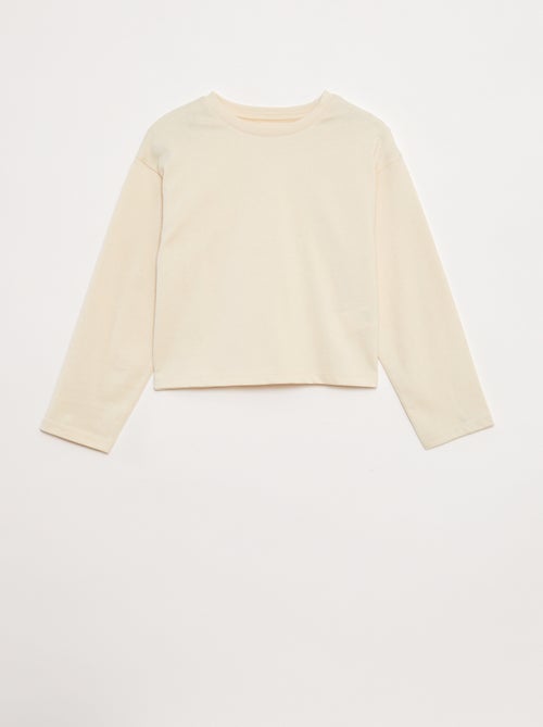 T-shirt in jersey a maniche lunghe - Kiabi