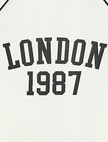 T-shirt in jersey a maniche lunghe