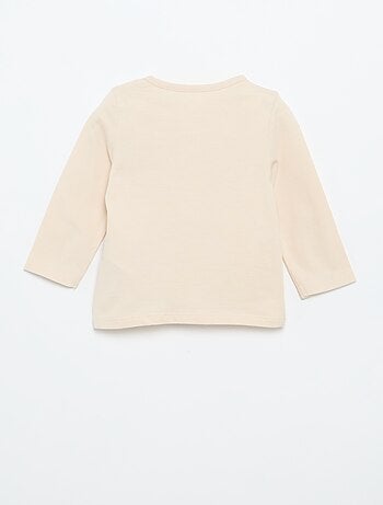 T-shirt in jersey a maniche lunghe