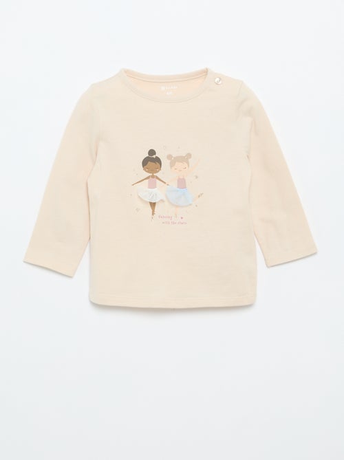 T-shirt in jersey a maniche lunghe - Kiabi