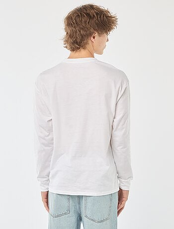 T-shirt in jersey a maniche lunghe
