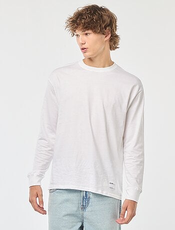T-shirt in jersey a maniche lunghe