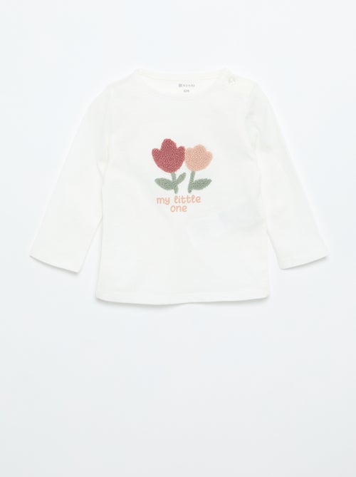 T-shirt in jersey a maniche lunghe - Kiabi