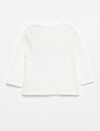 T-shirt in jersey a maniche lunghe