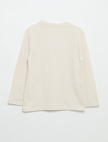 T-shirt in jersey a maniche lunghe