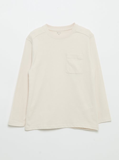 T-shirt in jersey a maniche lunghe - Kiabi T-shirt in jersey a maniche lunghe - Kiabi
