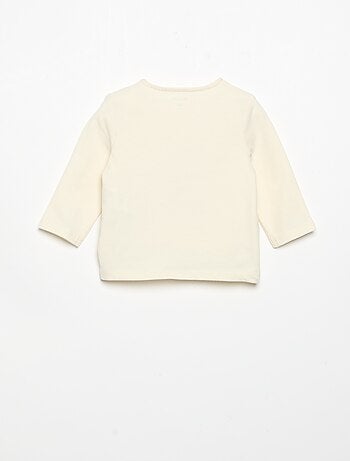 T-shirt in jersey a maniche lunghe