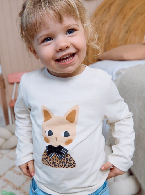 T-shirt in jersey a maniche lunghe - Kiabi T-shirt in jersey a maniche lunghe - Kiabi