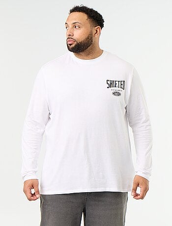 T-shirt in jersey a maniche lunghe