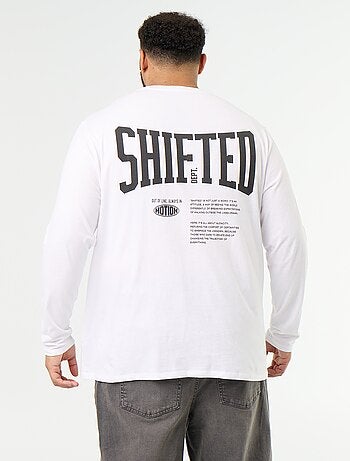 T-shirt in jersey a maniche lunghe