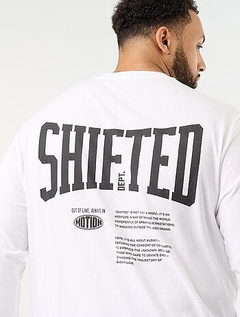 T-shirt in jersey a maniche lunghe