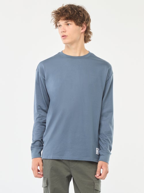 T-shirt in jersey a maniche lunghe - Kiabi