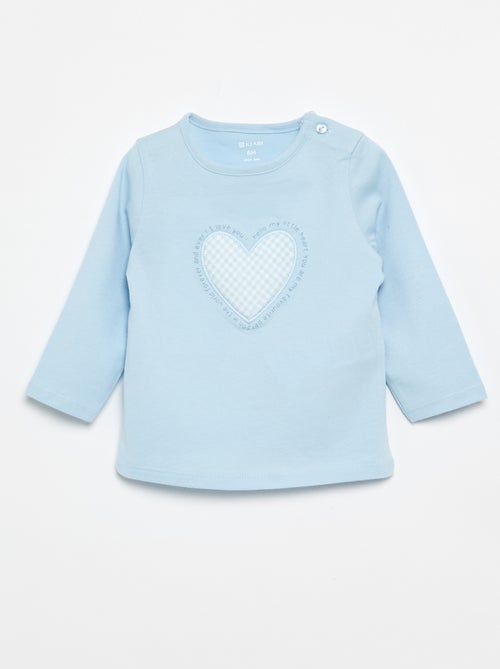 T-shirt in jersey a maniche lunghe - Kiabi