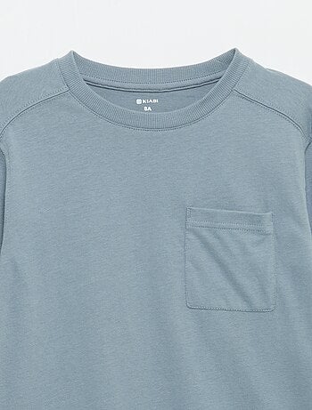 T-shirt in jersey a maniche lunghe