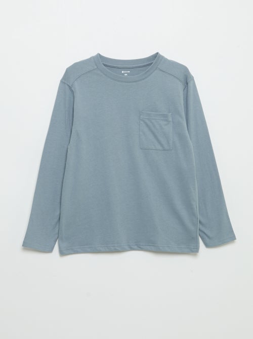 T-shirt in jersey a maniche lunghe - Kiabi T-shirt in jersey a maniche lunghe - Kiabi