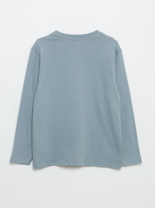 T-shirt in jersey a maniche lunghe - Kiabi T-shirt in jersey a maniche lunghe - Kiabi