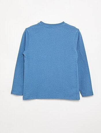 T-shirt in jersey a maniche lunghe