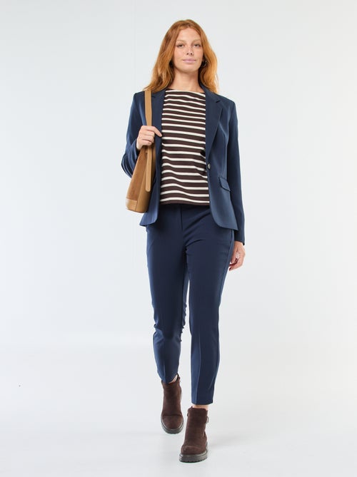 T-shirt in jersey a maniche lunghe con motivo a righe - Kiabi