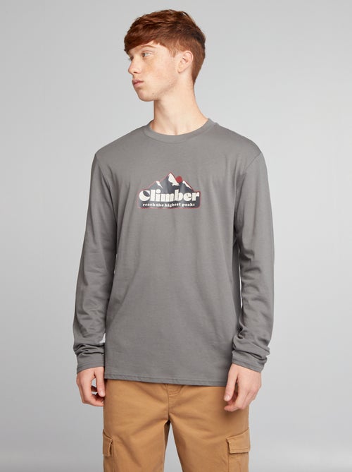 T-shirt in jersey a maniche lunghe - Kiabi